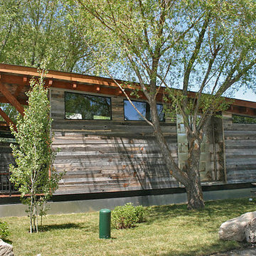 Modular Tiny Home with Reclaimed Wood Siding