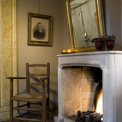 Firebox Stone inserts Herringbone & More (Mediterranean Style) - Indoor Fireplaces