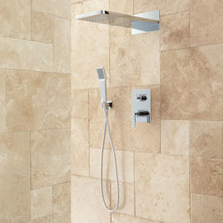 CALHOUN SHOWER SYSTEM WITH RAINFALL SHOWER HEAD & HAND SHOWER - Tub And Shower Faucet Sets