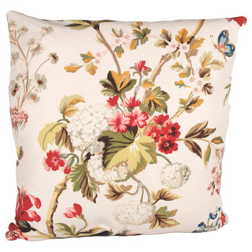 Beautiful Garden Too 90/10 Duck Insert Pillow With Cover, 22x22