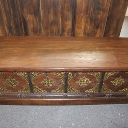 Antique Indian Sideboard Hope Chest Buffet - Decorative Trunks