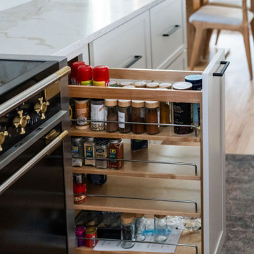 Spice Pullout Storage Cabinet in Broomfield, Colorado Kitchen Remodel