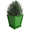 Groovebox 18" Flat-Pack Planter w/ Drainage Tray in Lime Green