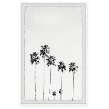 "My Palm Trees" Framed Painting Print, 12"x18"