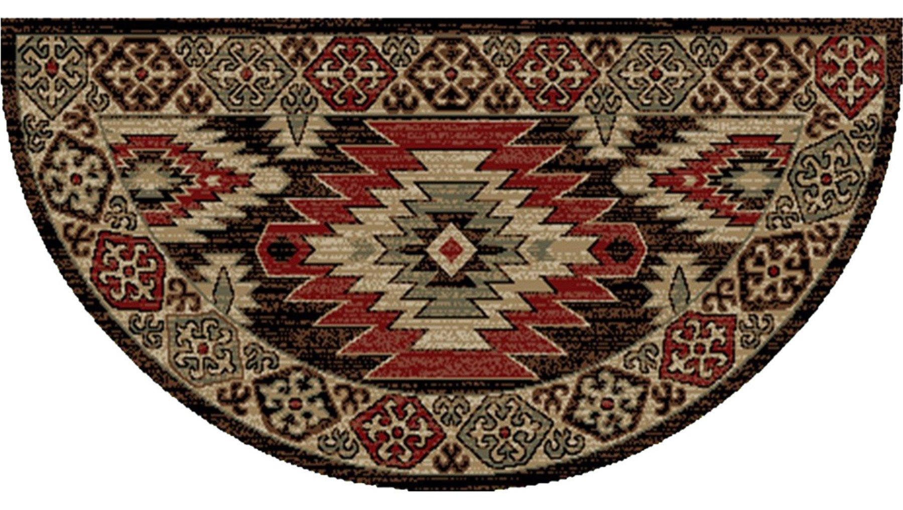 American Destination Twin Peaks Multi Lodge Accent Rug 2'x3'8