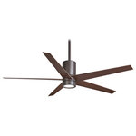 Minka Aire - Minka Aire F828-ORB Symbio, LED 56" Ceiling Fan, Oil Rubbed Bronze - Bulb Included: Yes