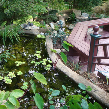 Stone Pool with Water Slide