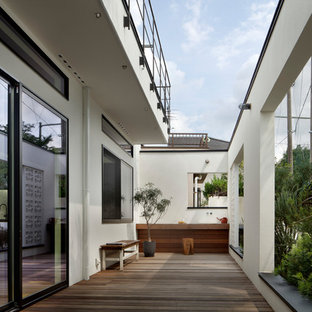 東京23区の北欧スタイルのおしゃれなテラス・中庭の写真