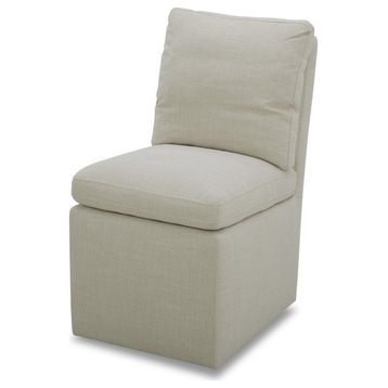 Modrest Adrian Modern Beige Fabric Dining Chair