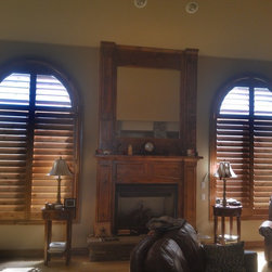 Knotty Alder Shutter Arches - Interior Shutters