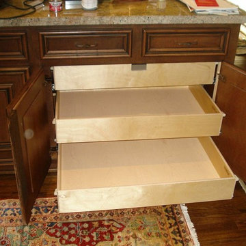 Custom pull out shelves