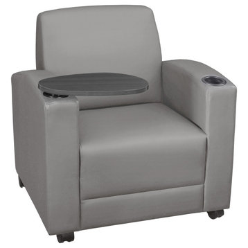Nova Tablet Arm Chair- Grey/Ash Grey