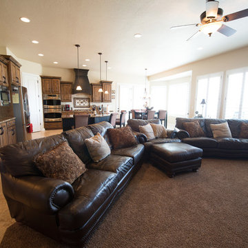 Jordan Heights - South Jordan, Utah - Becky Variant with Suspended Slab Garages