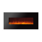 Electric Wall Mounted Fireplace Royal 60 inch with Crystals | Ignis