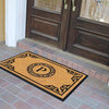 A1HC Hand Crafted by Artisans Geneva Monogrammed Entry Doormat, 30"x48", P