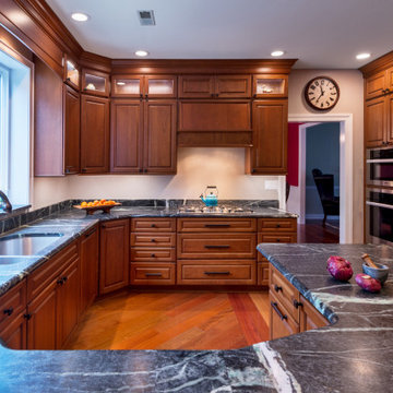 Cherry Stacked Cabinets