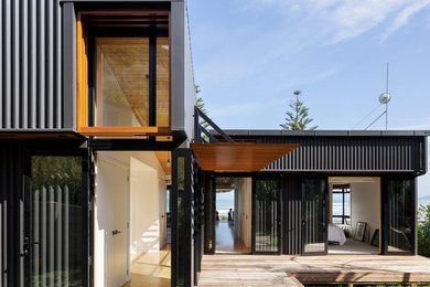 Inspiration for a contemporary exterior home remodel in Other