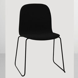 Visu Chair with Wood Seat & Sled Base by Mika Tolvanen for Muuto - Dining Chairs