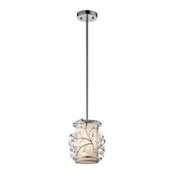 Pretty Kichler Lighting Jardine 1 Bulb Mini Pendant with Chrome finish - Lighting