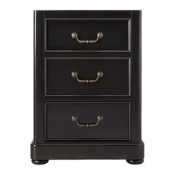 24" Karryna Mahogany Vanity For Semi-Recessed Sink- Black - Products