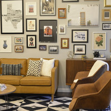 Gray wall living room