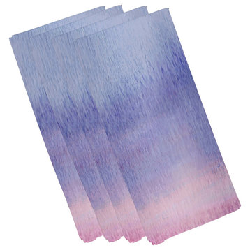 Painted Sunset 19" Multi Color Stripe Print Napkin, Set of 4