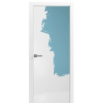 Solid French Door 18 x 80 | Planum 0010 Primed