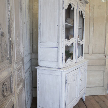 Antique Painted Two-Piece Buffet Deux-Corps