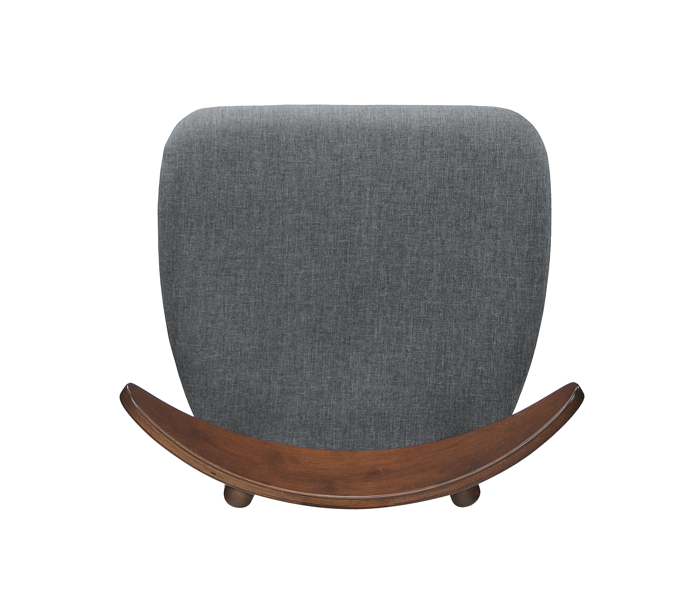 GDF Studio Issaic Mid Century Design Wood Dining Chairs, Set of 2, Charcoal/Walnut