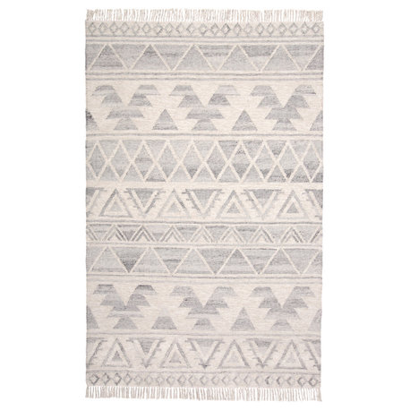 Weave & Wander Bray Light Blue/Ivory Rug, 8'x10'