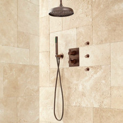 HINSON RAINFALL SHOWER SYSTEM WITH BODY SPRAYS - Tub And Shower Faucet Sets