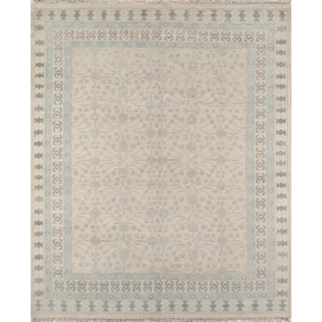 Erin Gates by Momeni Concord Sudbury Hand Knotted Wool Area Rug, Ivory, 2'6"x8