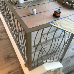 Abstract 'branch' interior forged steel railing - Products