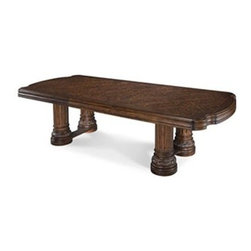 AICO Furniture - Monte Carlo II Cafe Noir Rectangular Dining Table - N53002-46 - Kitchen Products