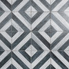 Cassis Sete Black Porcelain Floor and Wall Tile