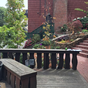 New Brick Steps and Rock Walls