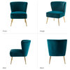 Upholstered Side Chair, Set of 2, Teal