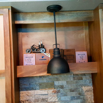 Garage Converted To Cigar Lounge