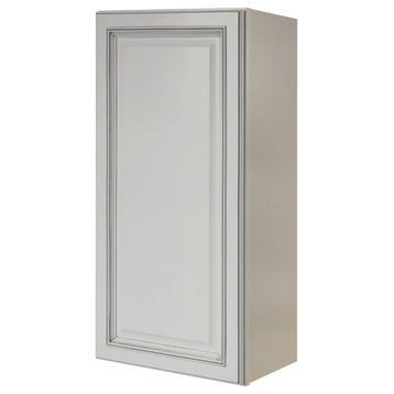 Sunny Wood RLW1836-A Riley 18"W x 36"H Single Door Wall Cabinet - White