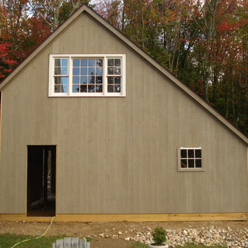 Saltbox Style Pole Barns