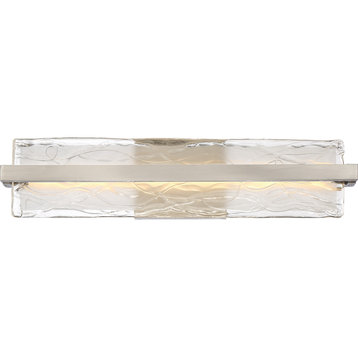 Glacial LED Bath Vanity, Brushed Nickel