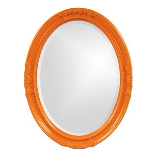 Queen Ann Oval Mirror Custom Painted, Traditional, 25 X 33 - Eclectic - Bathroom Mirrors - by ...