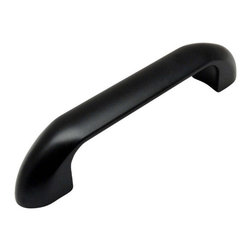 Cosmas - Cabinet Pull, 3-1/2" Hole Centers, Flat Black, Set of 10 - Cabinet And Drawer Handle Pulls