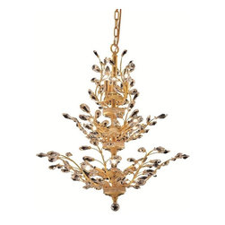 Elegant Lighting - Elegant Lighting 2011D27G/SS Chandelier Orchid - Chandeliers