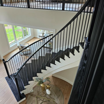 Project #130 | Curved Staircase with Wraparound Balcony