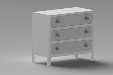 3 drawer chest