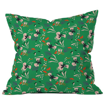 Holli Zollinger Anthology Of Pattern Seville Garden Green Throw Pillow, 16"x16"