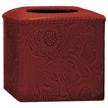 Savannah Tissue Box, Red