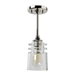 Watt Pendant with Plain Glass Shade - Pendant Lighting