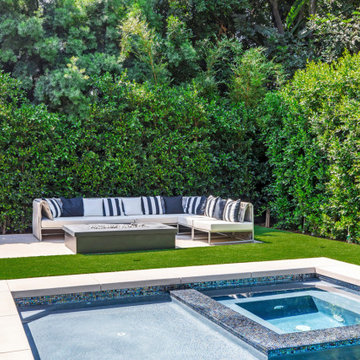 Pool and Spa with Integrated Modern Design
